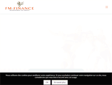 Tablet Screenshot of fm-finances.fr